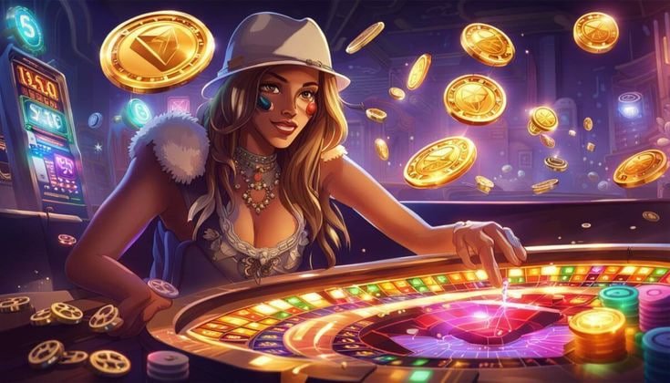 Ilustrasi pembayaran digital menggunakan Rupiah Indonesia di platform hiburan online